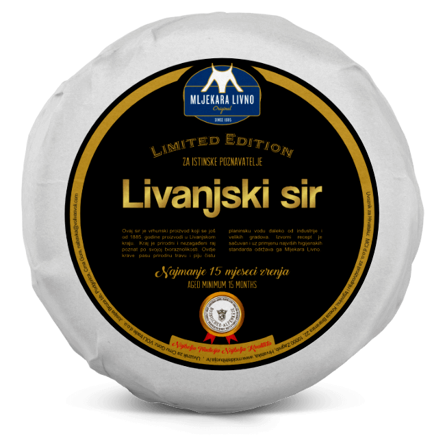 Kolut sira - Limited Edition - Livanjski sir koji proizvodi Mljekara Livno